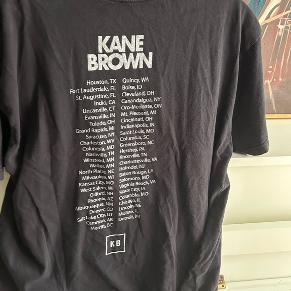 Kane Brown Black Graphic Tour T-Shirt Unisex XL - Picture 4 of 11